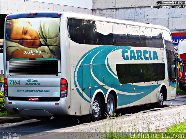 Viação Garcia 7164 na cidade de Campinas, São Paulo, Brasil, por Guilherme Estevan. ID da foto: 3941537.