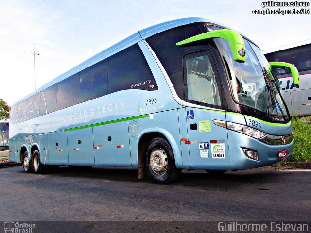 Viação Garcia 7896 na cidade de Campinas, São Paulo, Brasil, por Guilherme Estevan. Número da foto: #3941516.