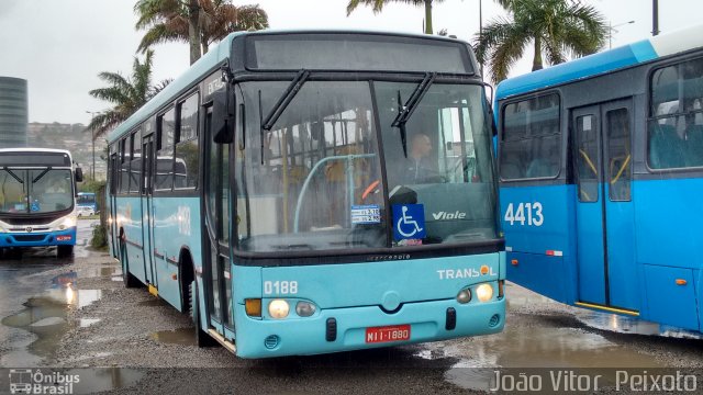 Transol Transportes Coletivos 0188 na cidade de Florianópolis, Santa Catarina, Brasil, por João Vitor  Peixoto. Número da foto: #3942948.