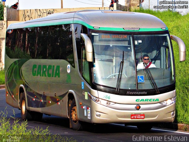 Viação Garcia 7586 na cidade de Campinas, São Paulo, Brasil, por Guilherme Estevan. Número da foto: #3941510.