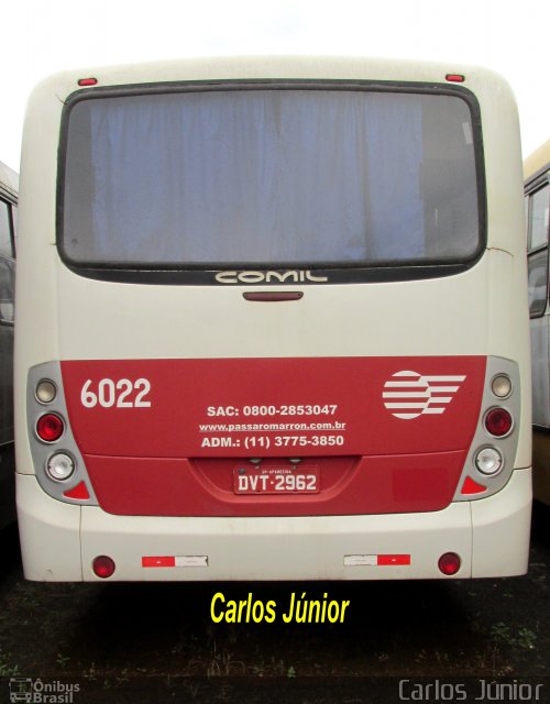 Empresa de Ônibus Pássaro Marron 6022 na cidade de Londrina, Paraná, Brasil, por Carlos Júnior. Número da foto: #3941854.