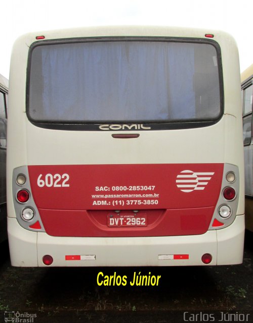 Empresa de Ônibus Pássaro Marron 6022 na cidade de Londrina, Paraná, Brasil, por Carlos Júnior. ID da foto: 3941854.