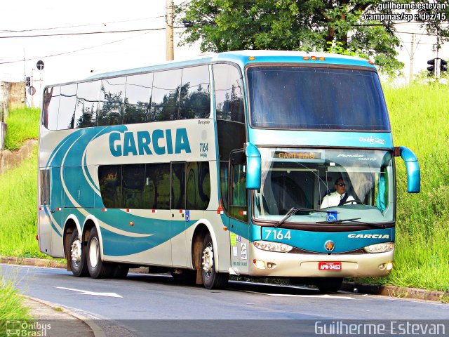 Viação Garcia 7164 na cidade de Campinas, São Paulo, Brasil, por Guilherme Estevan. Número da foto: #3941528.