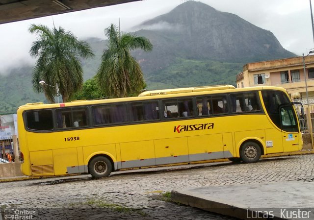 Kaissara - Viação Caiçara 15938 na cidade de Governador Valadares, Minas Gerais, Brasil, por Lucas  Kuster. ID da foto: 3941378.