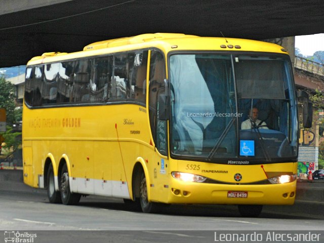 Viação Itapemirim 5525 na cidade de Rio de Janeiro, Rio de Janeiro, Brasil, por Leonardo Alecsander. Número da foto: #3945663.