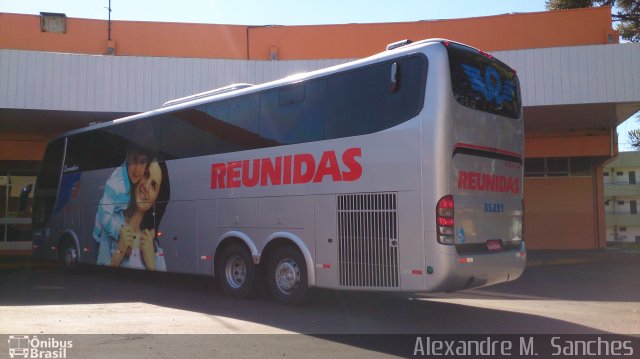 Reunidas Transportes Coletivos 35231 na cidade de Francisco Beltrão, Paraná, Brasil, por Alexandre M.  Sanches. Número da foto: #3944855.