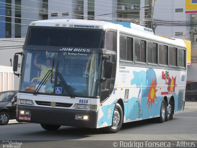 Rota do Sol Turismo 0850 na cidade de Maceió, Alagoas, Brasil, por Rodrigo Fonseca. Número da foto: #3944597.