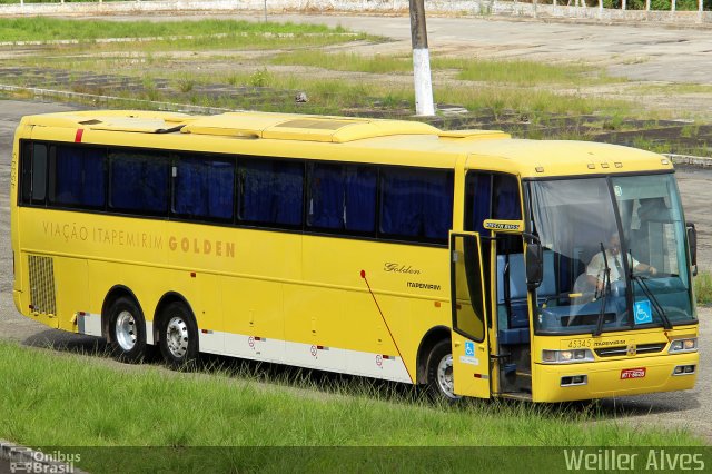 Viação Itapemirim 45345 na cidade de Aracaju, Sergipe, Brasil, por Weiller Alves. ID da foto: 3947571.