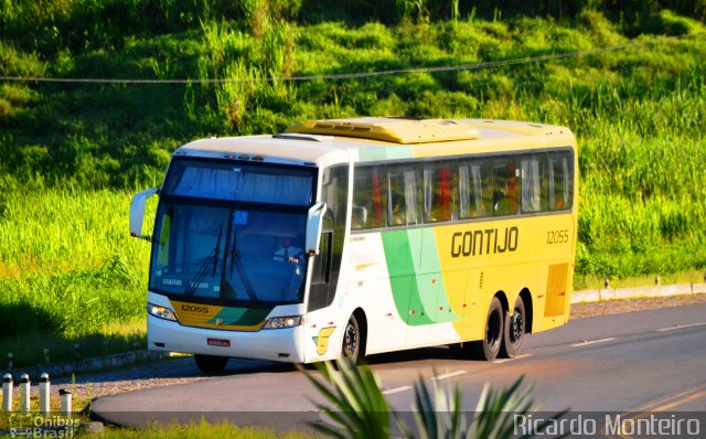 Empresa Gontijo de Transportes 12055 na cidade de Leopoldina, Minas Gerais, Brasil, por Ricardo Silva Monteiro. ID da foto: 3947350.