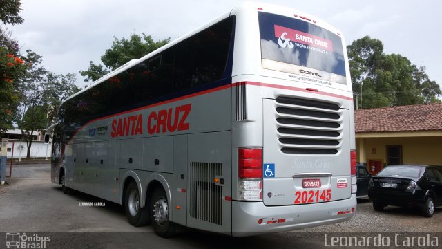 Viação Santa Cruz 202145 na cidade de Guaxupé, Minas Gerais, Brasil, por Leonardo Carola. Número da foto: #3947175.