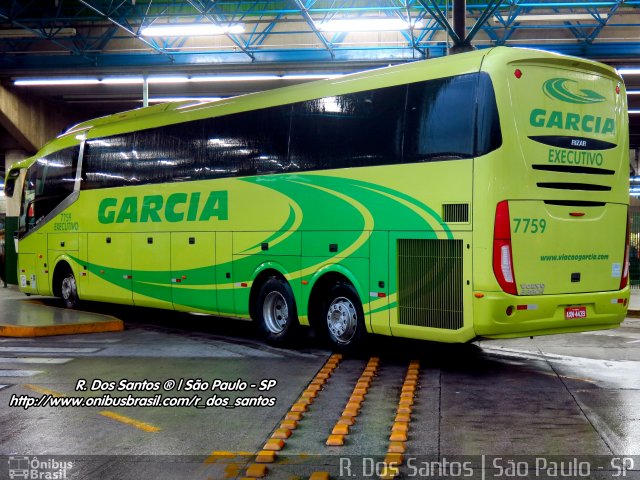 Viação Garcia 7759 na cidade de São Paulo, São Paulo, Brasil, por Rafael Santos. ID da foto: 3947828.