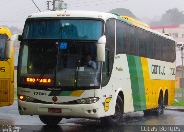 Empresa Gontijo de Transportes 17010 na cidade de Araxá, Minas Gerais, Brasil, por Lucas Borges . Número da foto: #3950139.