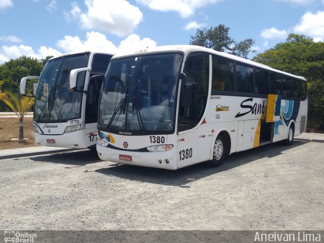 Empresas de Transportes Santana e São Paulo 1380 na cidade de Camaçari, Bahia, Brasil, por Aneivan Lima. ID da foto: 3950063.