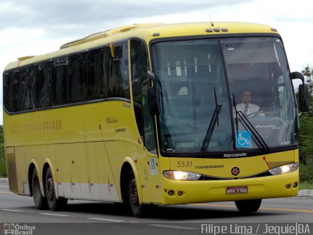 Viação Itapemirim 5531 na cidade de Jequié, Bahia, Brasil, por Filipe Lima. Número da foto: #3948824.
