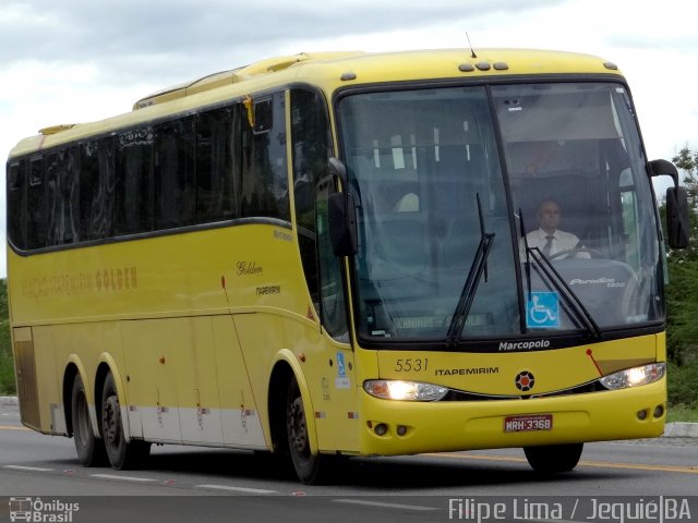 Viação Itapemirim 5531 na cidade de Jequié, Bahia, Brasil, por Filipe Lima. ID da foto: 3948824.