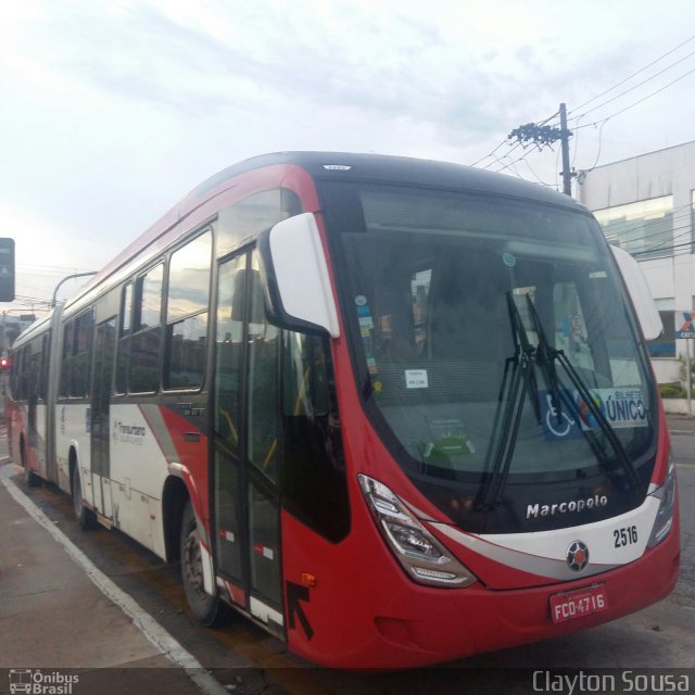 Empresa de Ônibus Vila Galvão 2516 na cidade de Guarulhos, São Paulo, Brasil, por Clayton Sousa. Número da foto: #3948244.