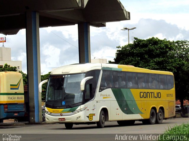 Empresa Gontijo de Transportes 18755 na cidade de Montes Claros, Minas Gerais, Brasil, por Andrew Campos. Número da foto: #3949820.