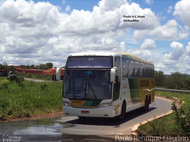 Empresa Gontijo de Transportes 12005 na cidade de Montes Claros, Minas Gerais, Brasil, por Paulo Henrique Claudino. ID da foto: 3949191.