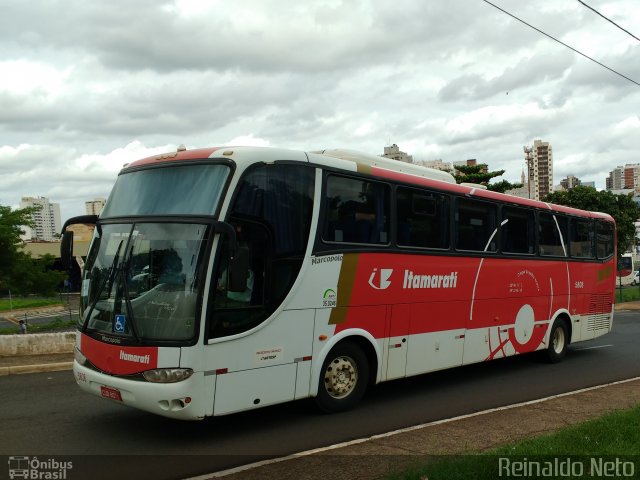 Expresso Itamarati 5808 na cidade de Ribeirão Preto, São Paulo, Brasil, por Reinaldo Neto. Número da foto: #3950148.