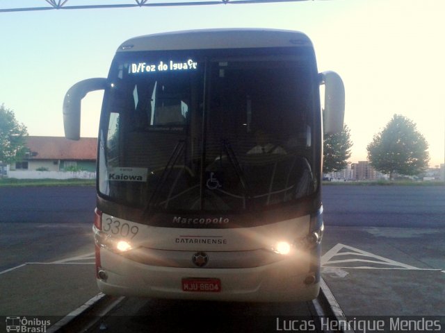 Auto Viação Catarinense 3309 na cidade de Guarapuava, Paraná, Brasil, por Lucas Henrique Mendes. Número da foto: #3948870.