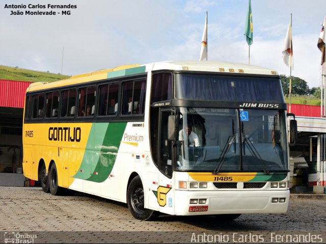 Empresa Gontijo de Transportes 11485 na cidade de João Monlevade, Minas Gerais, Brasil, por Antonio Carlos Fernandes. Número da foto: #3951147.