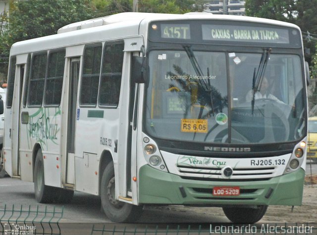 Viação Vera Cruz RJ 205.132 na cidade de Rio de Janeiro, Rio de Janeiro, Brasil, por Leonardo Alecsander. Número da foto: #3952324.