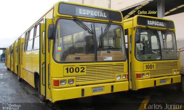 TCGL - Transportes Coletivos Grande Londrina 1002 na cidade de Londrina, Paraná, Brasil, por Carlos Júnior. ID da foto: 3952037.