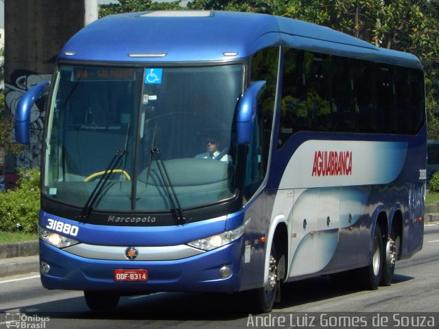 Viação Águia Branca 31880 na cidade de Rio de Janeiro, Rio de Janeiro, Brasil, por André Luiz Gomes de Souza. Número da foto: #3954999.