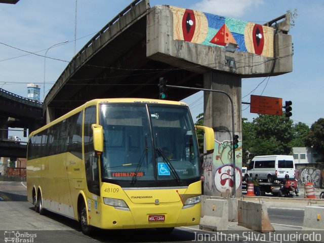 Viação Itapemirim 48109 na cidade de Rio de Janeiro, Rio de Janeiro, Brasil, por Jonathan Silva Figueiredo. ID da foto: 3954365.