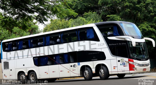 Auto Viação Catarinense 3529 na cidade de São Paulo, São Paulo, Brasil, por Matheus Henrique. Número da foto: #3954764.