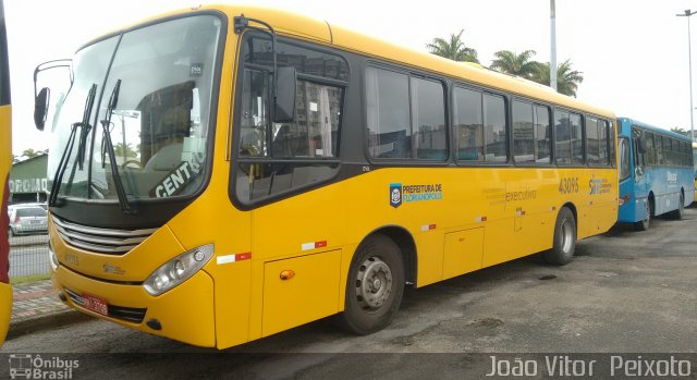 Insular Transportes Coletivos 43095 na cidade de Florianópolis, Santa Catarina, Brasil, por João Vitor  Peixoto. Número da foto: #3953348.