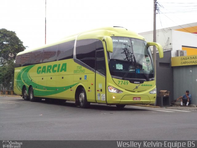 Viação Garcia 7749 na cidade de Sorocaba, São Paulo, Brasil, por Weslley Kelvin Batista. Número da foto: #3953987.