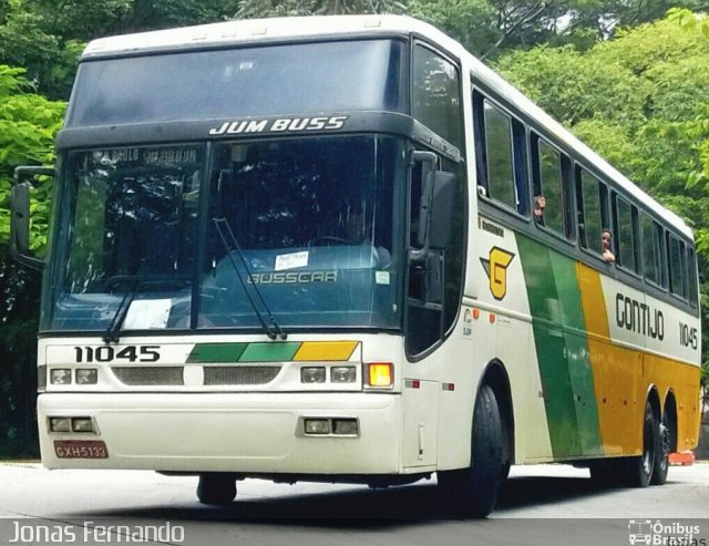 Empresa Gontijo de Transportes 11045 na cidade de Tietê, São Paulo, Brasil, por Jonas Fernando. ID da foto: 3953790.