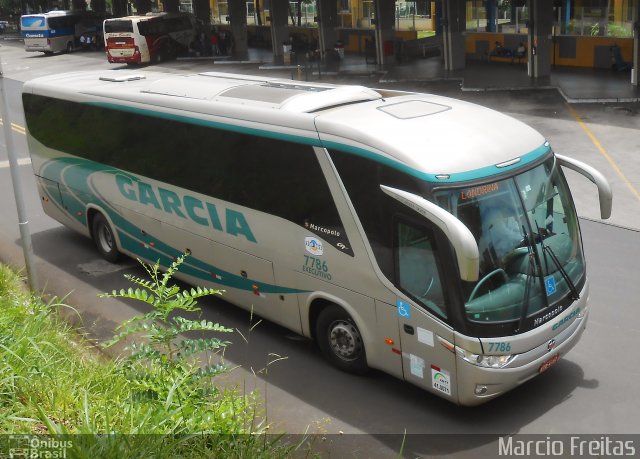 Viação Garcia 7786 na cidade de Ribeirão Preto, São Paulo, Brasil, por Marcio Freitas. ID da foto: 3955514.