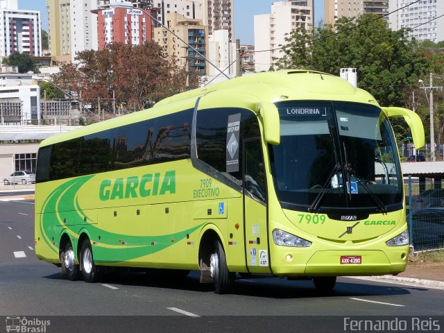 Viação Garcia 7909 na cidade de Ribeirão Preto, São Paulo, Brasil, por Fernando Reis. ID da foto: 3957121.