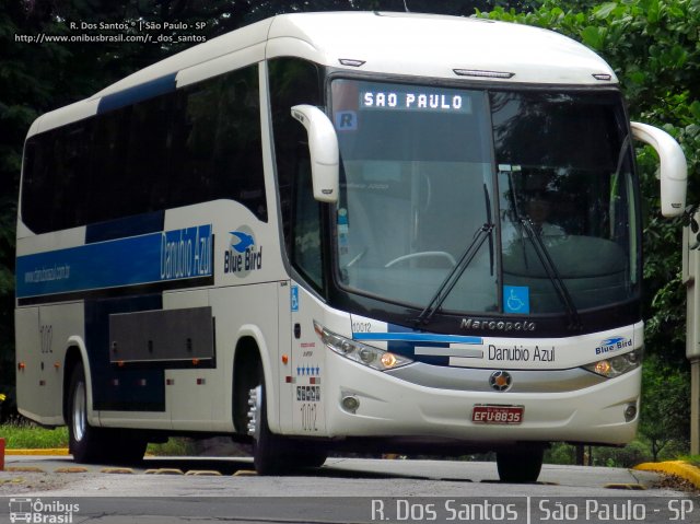 VIDA - Viação Danúbio Azul 10.012 na cidade de São Paulo, São Paulo, Brasil, por Rafael Santos. ID da foto: 3957381.