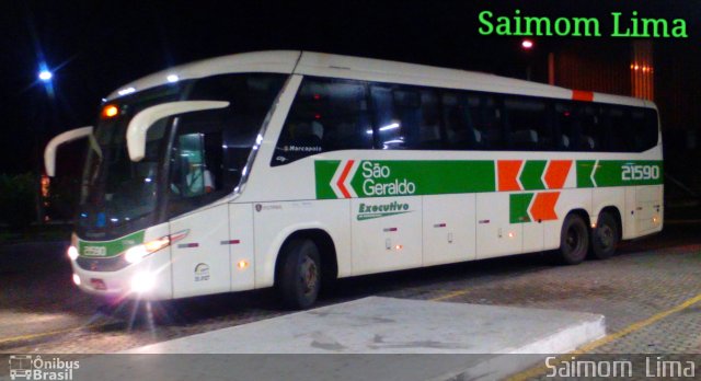 Cia. São Geraldo de Viação 21590 na cidade de Vila Velha, Espírito Santo, Brasil, por Saimom  Lima. Número da foto: #3956889.
