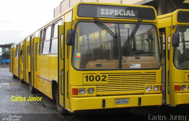 TCGL - Transportes Coletivos Grande Londrina 1002 na cidade de Londrina, Paraná, Brasil, por Carlos Júnior. ID da foto: 3956895.