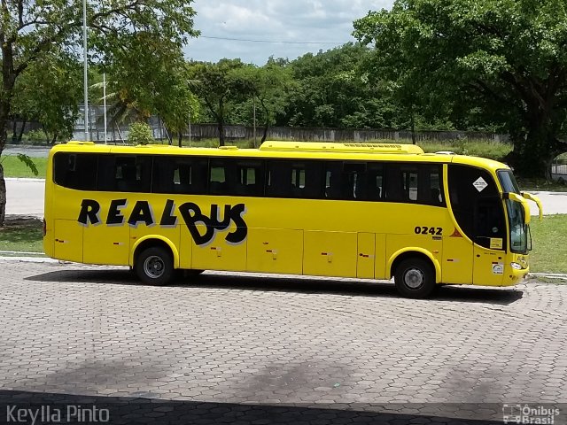 Expresso Real Bus 0242 na cidade de João Pessoa, Paraíba, Brasil, por Keylla Pinto. ID da foto: 3890360.