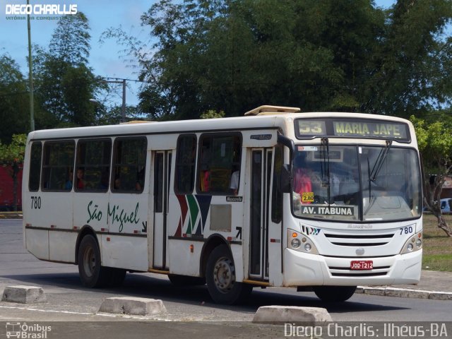 Transportes Urbanos São Miguel de Ilhéus 780 na cidade de Ilhéus, Bahia, Brasil, por Diego Charlis Coelho. Número da foto: #3891523.