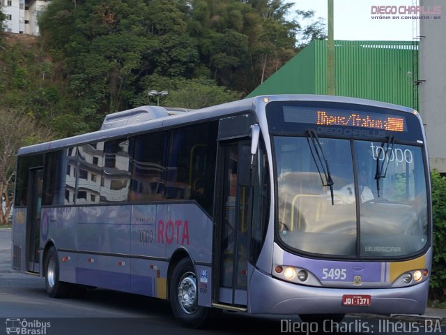 Rota Transportes Rodoviários 5495 na cidade de Ilhéus, Bahia, Brasil, por Diego Charlis Coelho. Número da foto: #3891566.