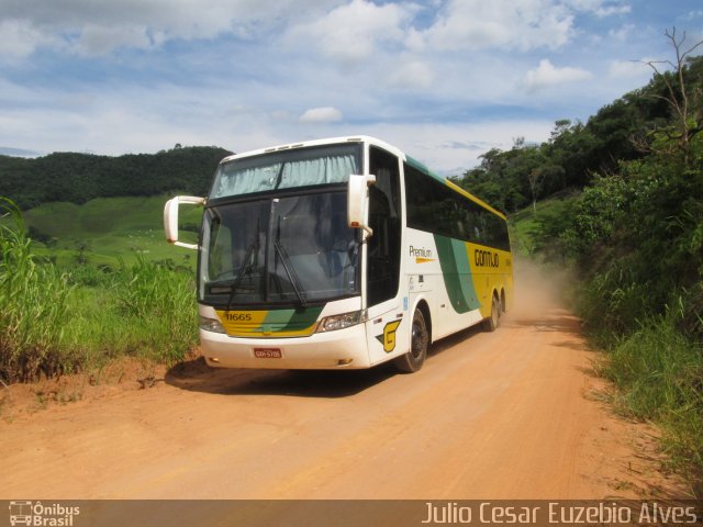 Empresa Gontijo de Transportes 11665 na cidade de Dom Silvério, Minas Gerais, Brasil, por Julio Cesar Euzebio Alves. ID da foto: 3958768.