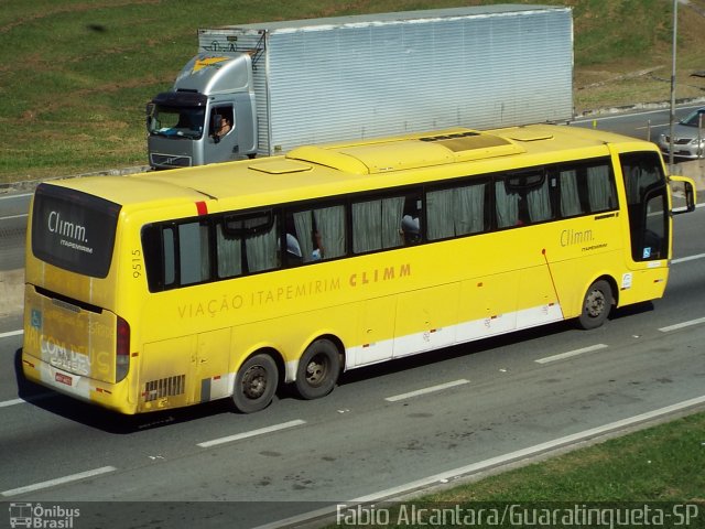 Viação Itapemirim 9515 na cidade de Aparecida, São Paulo, Brasil, por Fabio Alcantara. Número da foto: #3958804.