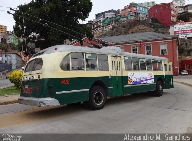 Troley Bus Valparaíso 802 na cidade de , por Alexandre M.  Sanches. Número da foto: #3957720.