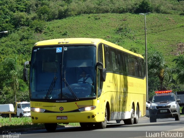 Viação Itapemirim 5531 na cidade de Viana, Espírito Santo, Brasil, por Luan Peixoto. ID da foto: 3959066.