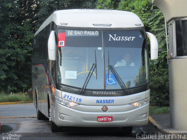 Viação Nasser 212115 na cidade de São Paulo, São Paulo, Brasil, por Gabriel Brunhara. Número da foto: #3957535.