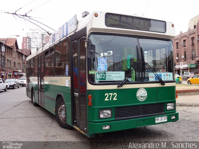 Troley Bus Valparaíso 272 na cidade de , por Alexandre M.  Sanches. Número da foto: #3957725.