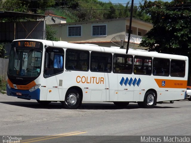 Colitur Transportes Rodoviários RJ 116.030 na cidade de Barra Mansa, Rio de Janeiro, Brasil, por Mateus Machado. Número da foto: #3960920.