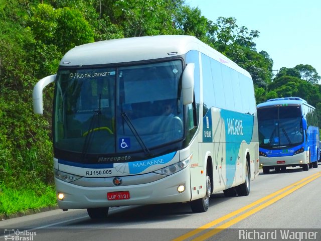 Rápido Macaense RJ 150.005 na cidade de Casimiro de Abreu, Rio de Janeiro, Brasil, por Richard Wagner. Número da foto: #3961331.