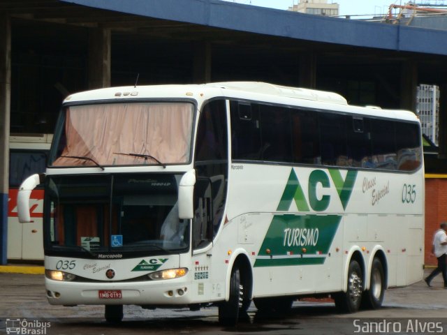 ACV Turismo 035 na cidade de Porto Alegre, Rio Grande do Sul, Brasil, por Sandro Alves. ID da foto: 3960191.